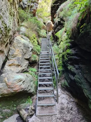 eisentreppe wanderung schrammsteine