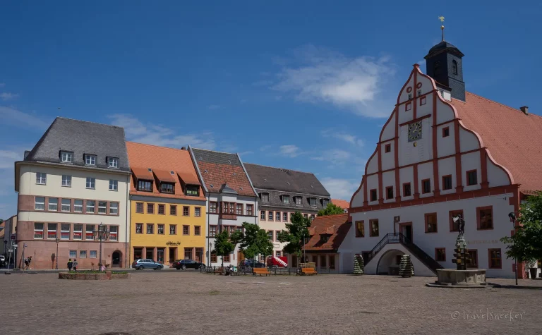 Die kleine Stadt Grimma in Sachsen