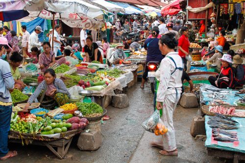 kambodscha food market