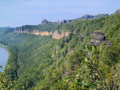 aussicht von kleine bastei sächsische schweiz