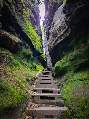 treppen wanderung kuhstall sächsische schweiz