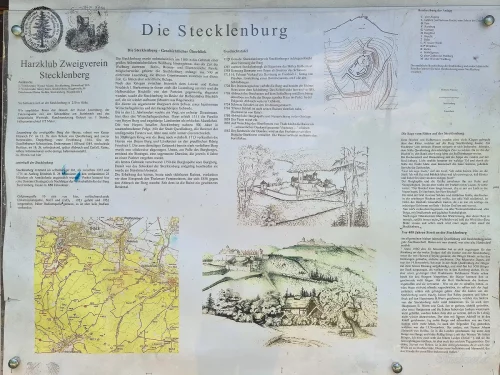 infotafel stecklenberg wanderung im harz