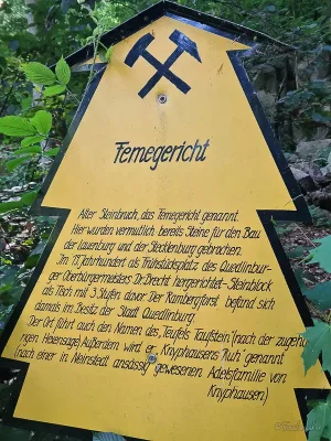 infotafel femegericht wurmbachtal harz